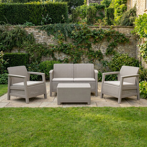 Keter Scandi Set with Storage Table