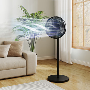 HOMCOM 40 cm Standing Pedestal Fan Quiet Electric Cooling Floor Fan