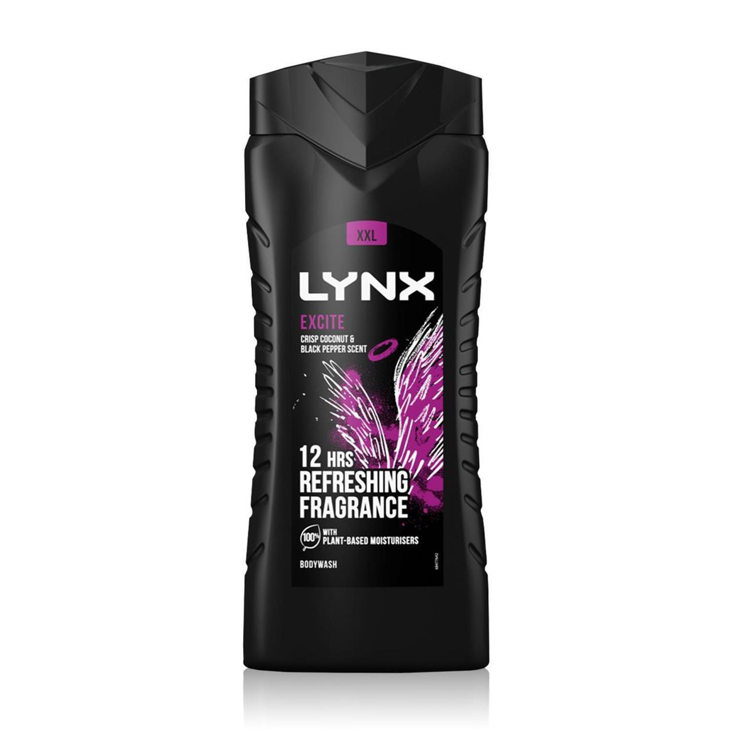 Lynx Excite 12H Refreshing Fragrance Shower Gel Bodywash, 18X 500Ml - 7Cm / 18Cm