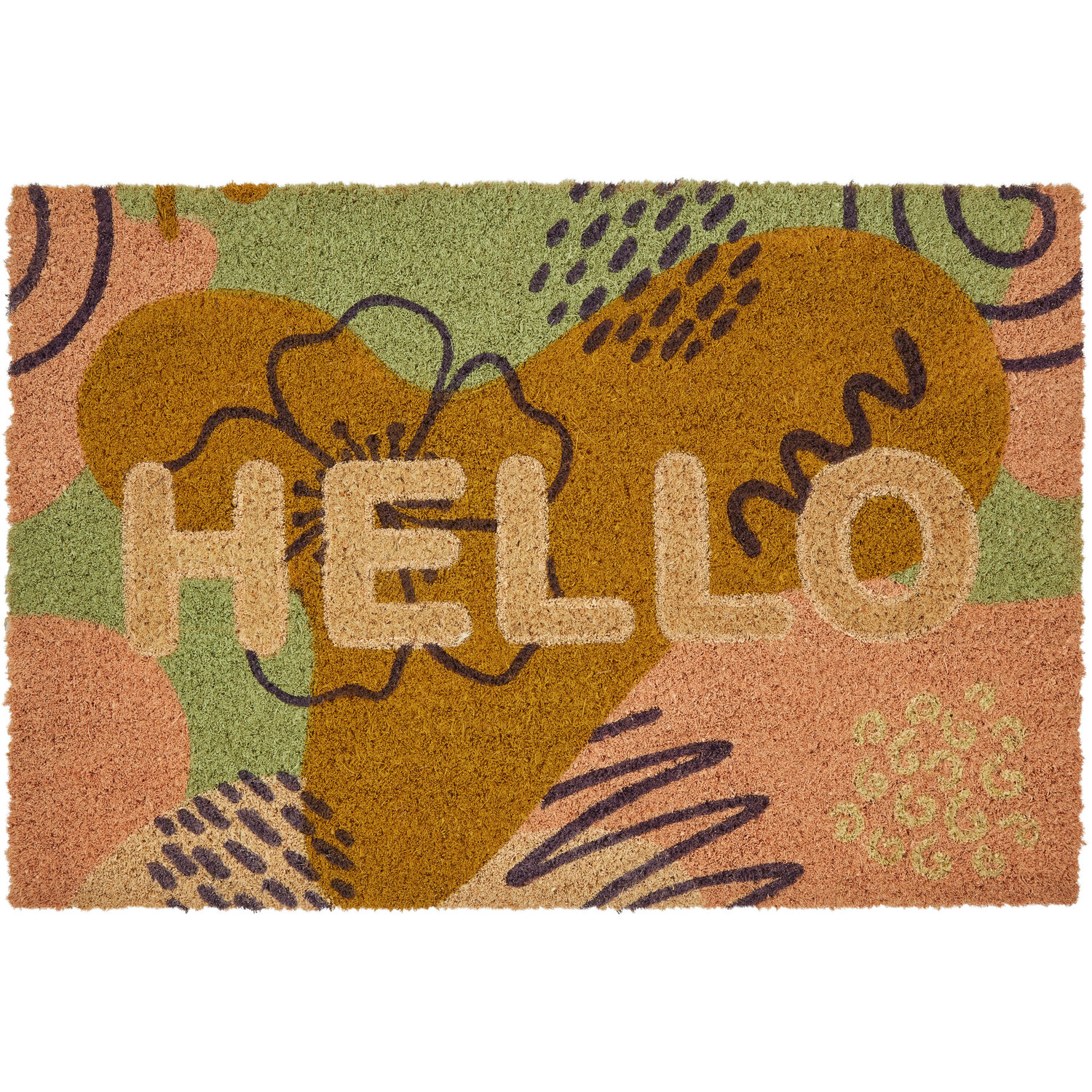 Filta Bohemian Hello Doormat - Multicolour