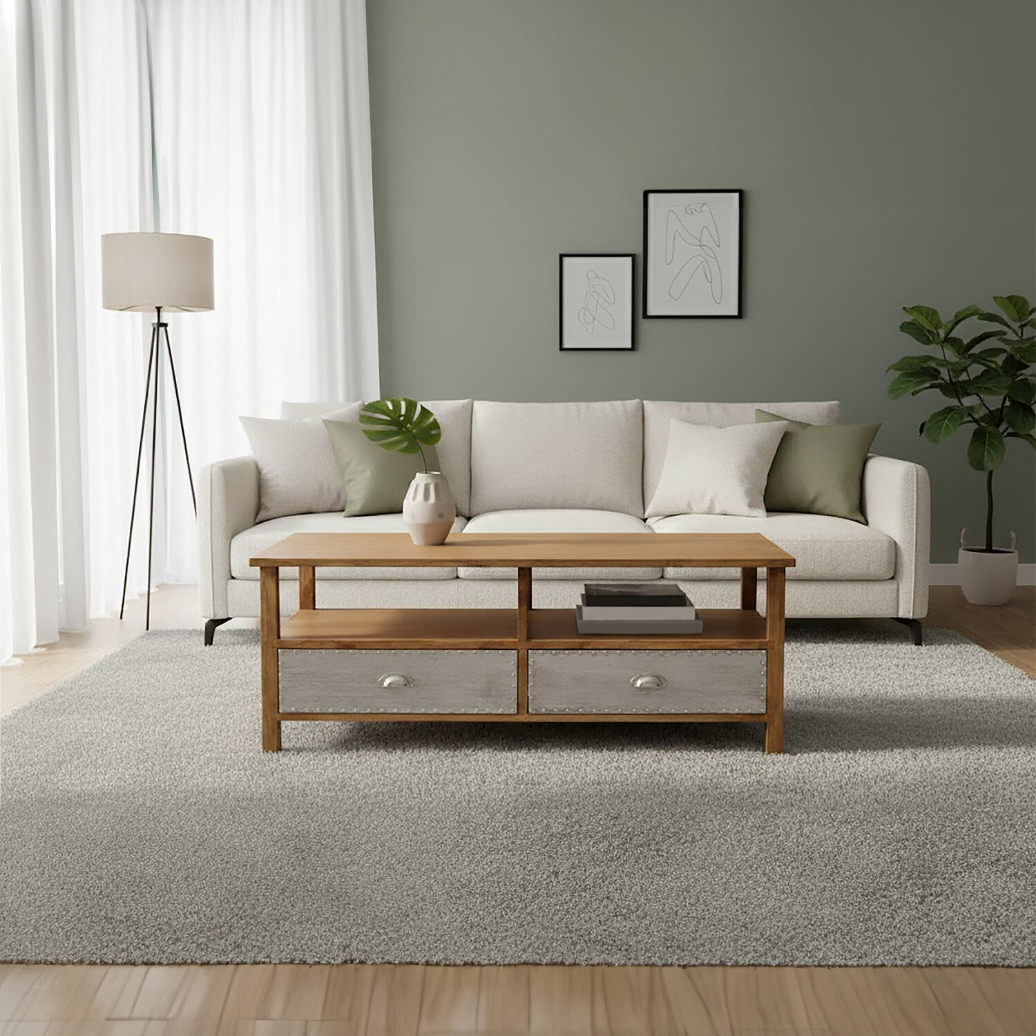 Shoreditch Coffee Table - Silver