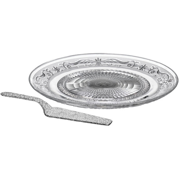 Premier Housewares Molly Glass Cake Plate Slice