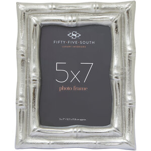 Hiba Silver Finish Bamboo Effect 5In x 7In Photo Frame