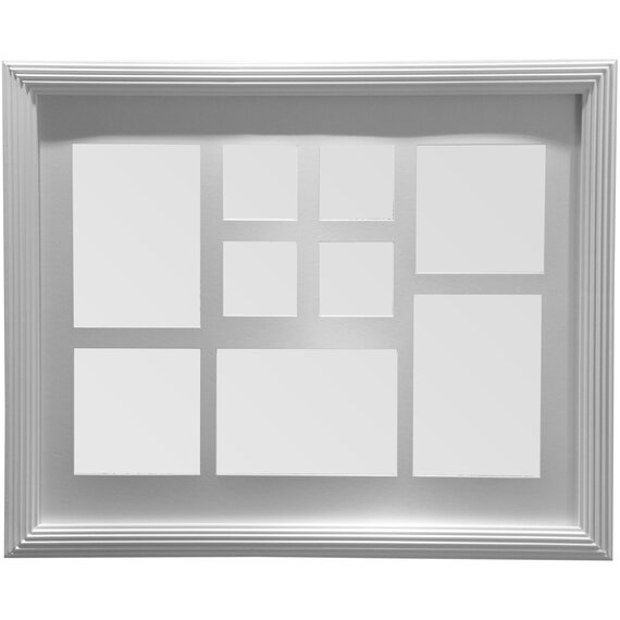 Maren White 9 Photo Rectangular Multi Photo Frame