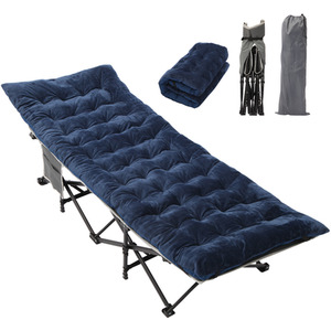 Portable Folding Bed with Mattress for Camping