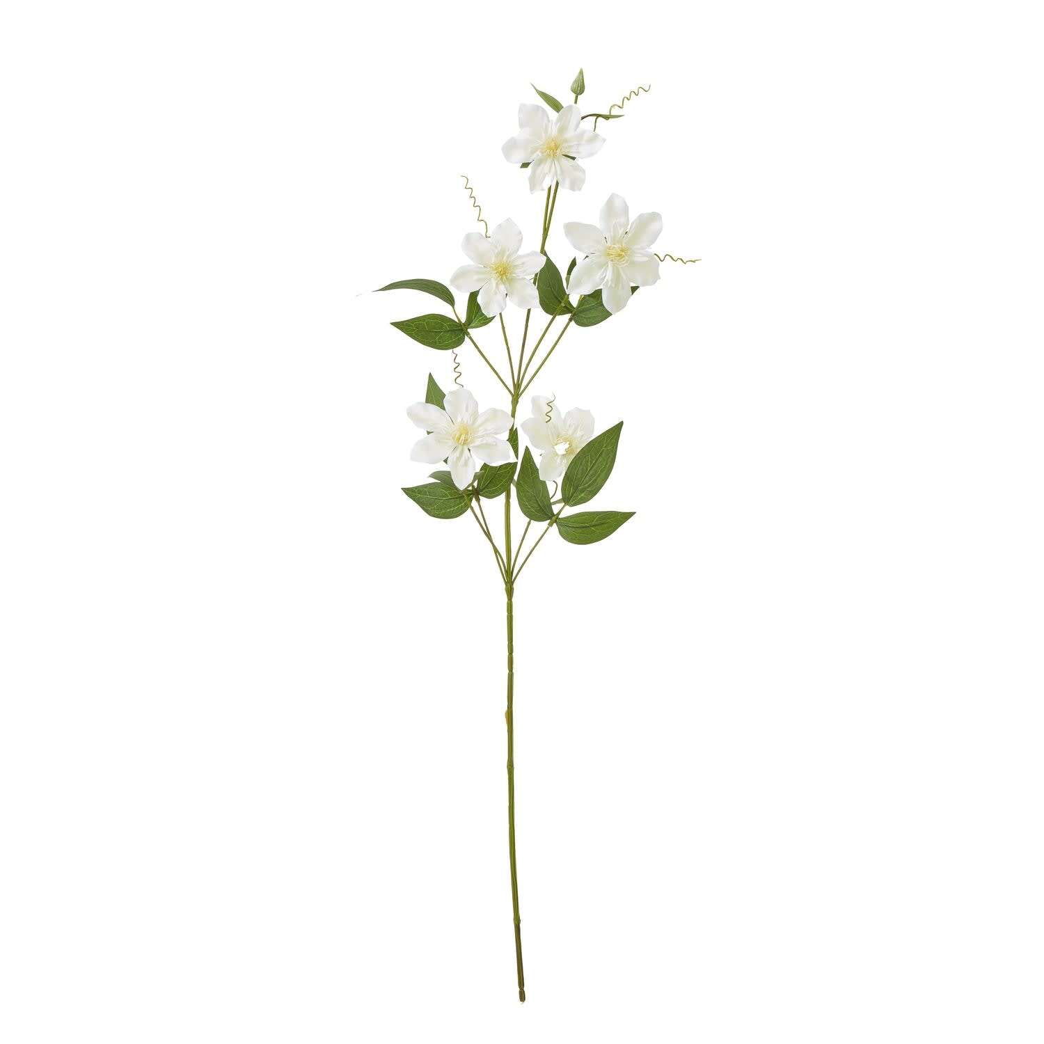 Set of 3 Pearl Clematis Artificial Flower Sprays - Cream