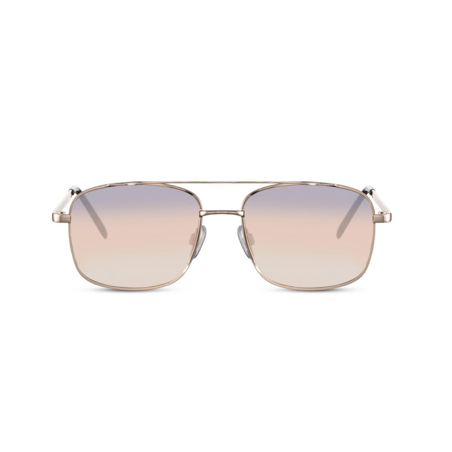 Sunglass Station Sculpted Aviator Unisex Sunglasses - Gold