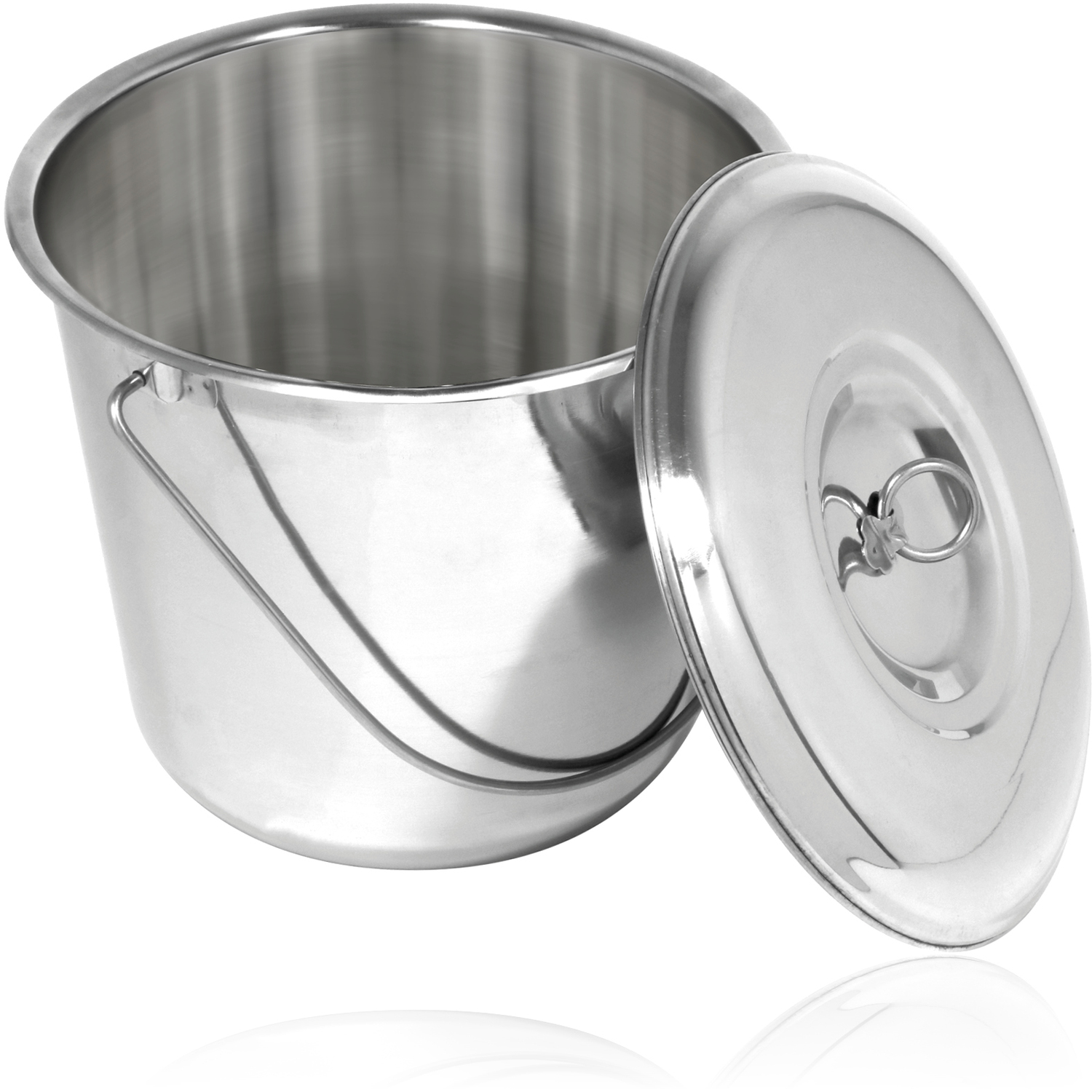 Image of 12 Litre Stainless Steel Metal Bucket&hellip;