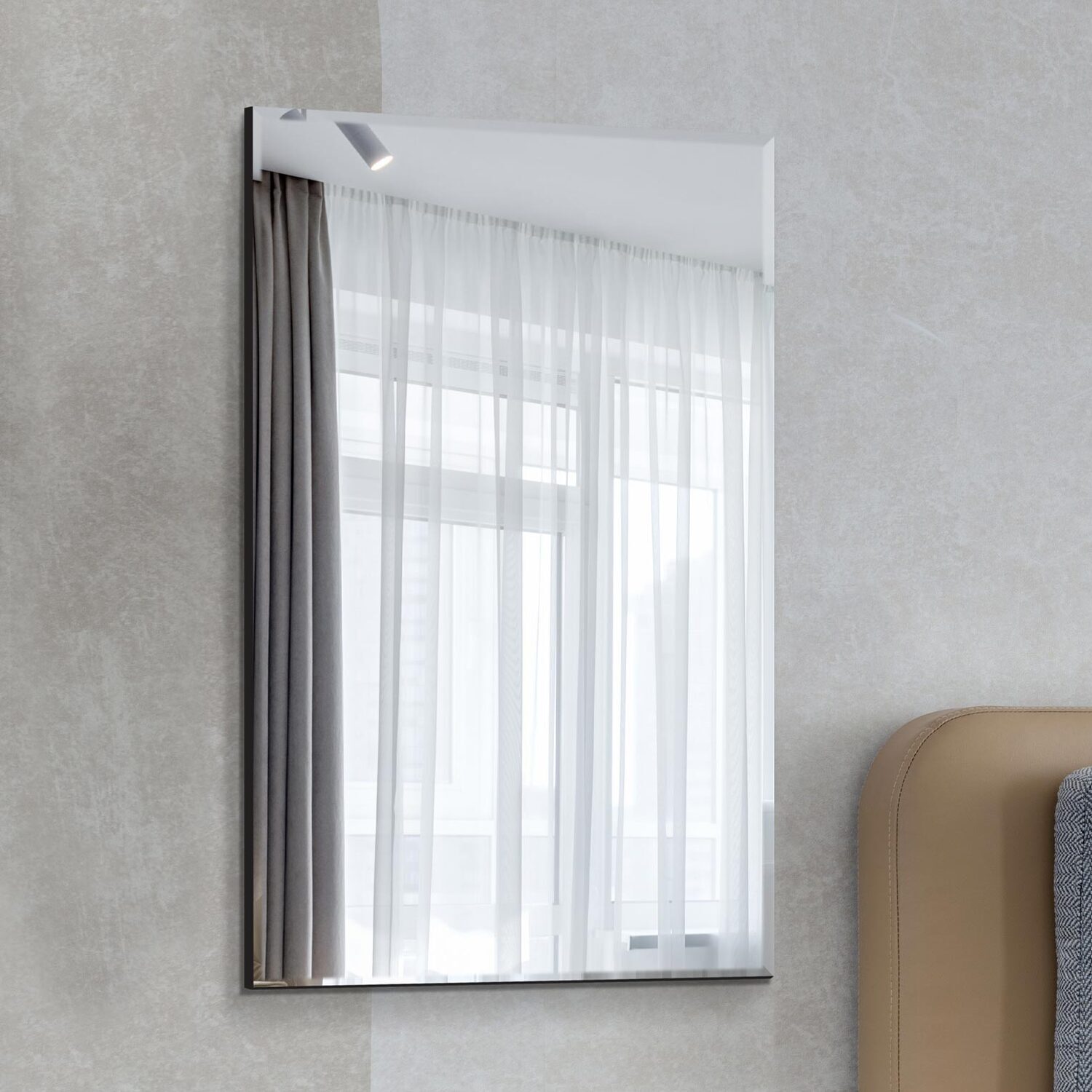 MirrorOutlet Single Bevelled Venetian Mirror 120 x 80CM 3ft11 x 2ft8 - All glass