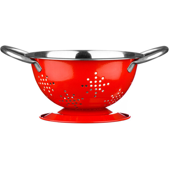 Hollis Red Enamel Mini Retro Colander
