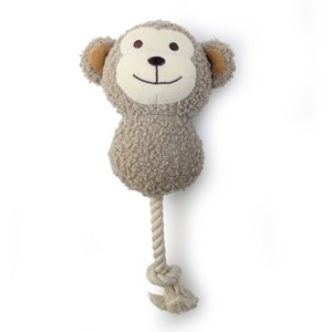 HugglePets Tiny Tails Ropey Monkey Milo Squeaky Puppy Toy