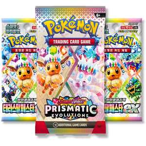 TCYM Prismatic Evolutions Bundle - 1 English + 2 Korean Terastal Packs