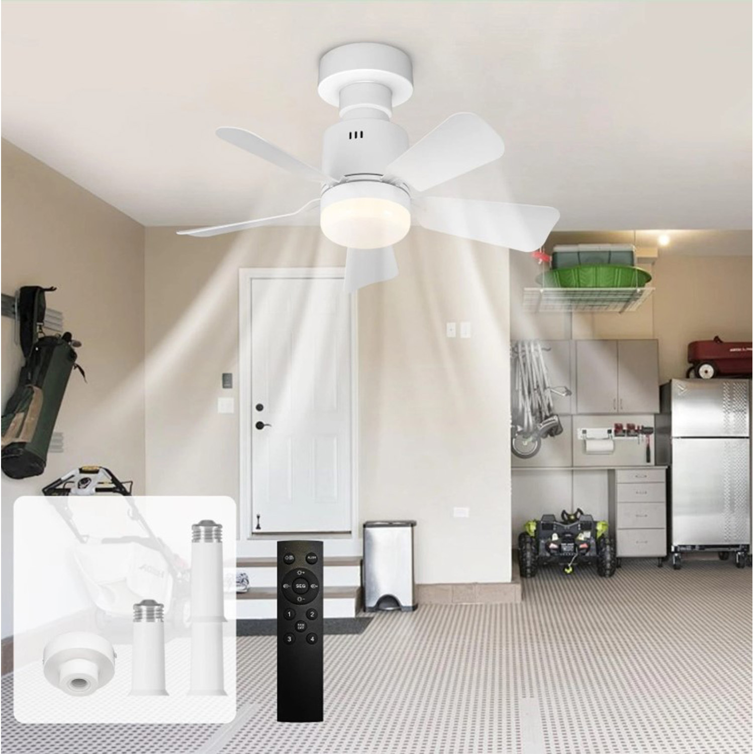 The Bath Plus Tb+ Ceiling Fan White - White
