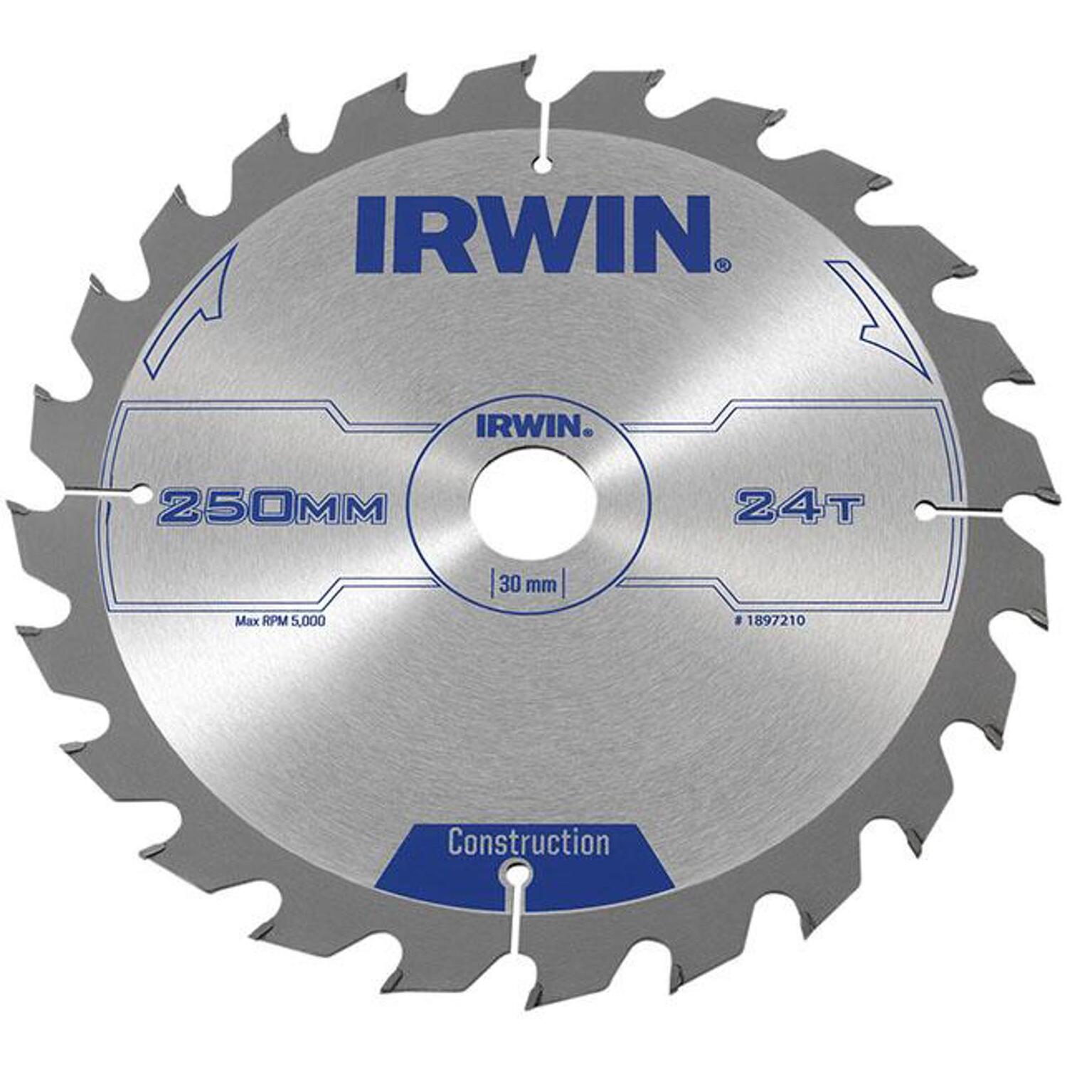 IRWIN® General Purpose Table & Mitre Saw Blade 250 x 30mm x 24T ATB IRW1897210 - Image 6