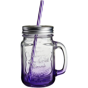 Bocal Assorted Coloured Mason Square Jar Mug