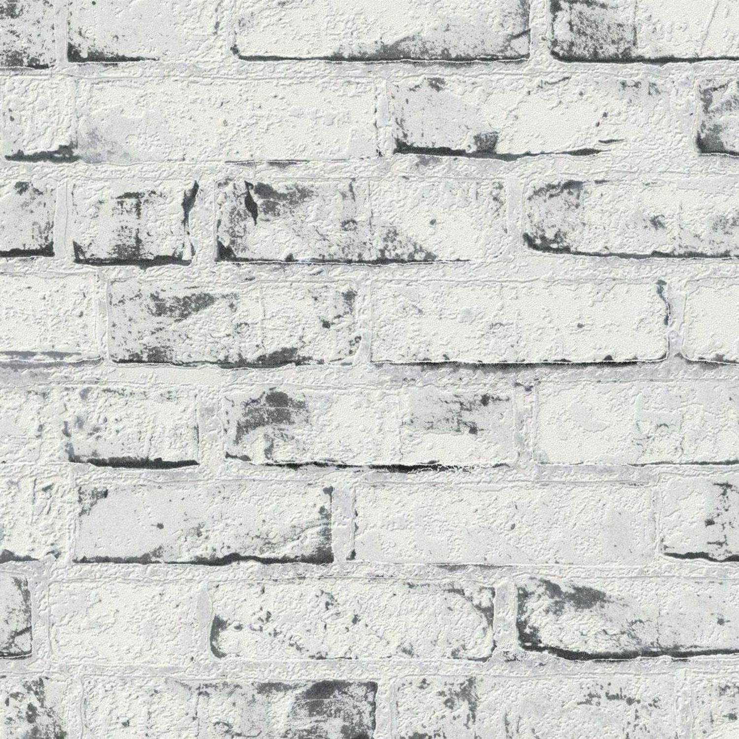 As Creation New England Rustic Brick Textured Wallpaper - White