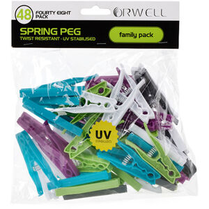 Orwell Large Spring Pegs 48pk