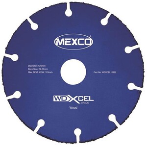 Mexco Wd Xcel Grade Wood Cut Blade 125 X 22Mm