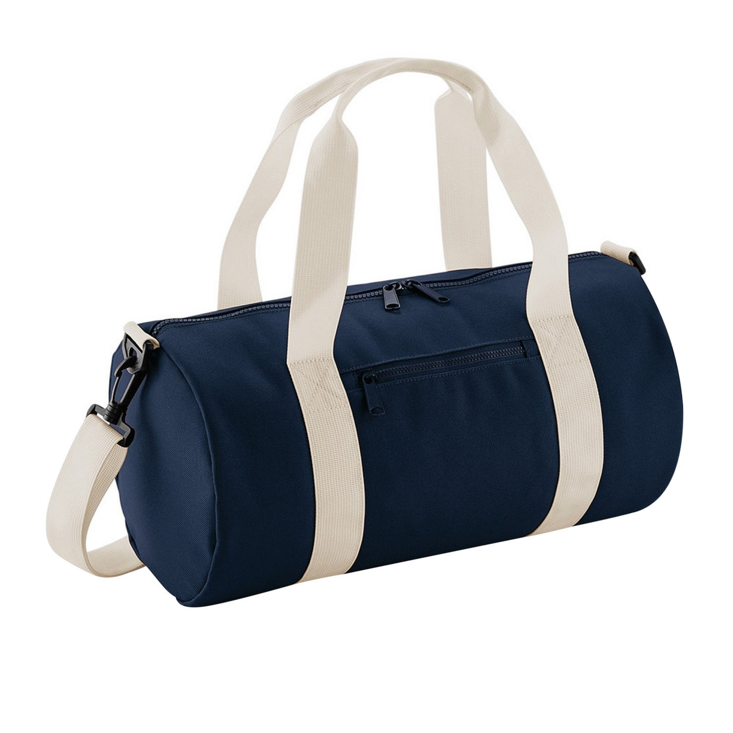 Bagbase Mini Barrel Shoulder Bag - French Navy/Off White
