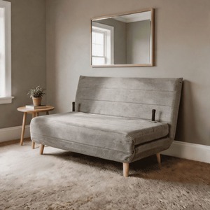 Grey / Double Lorena Clic Clac Sofa Bed Upholstered Home Living  shot 15860759