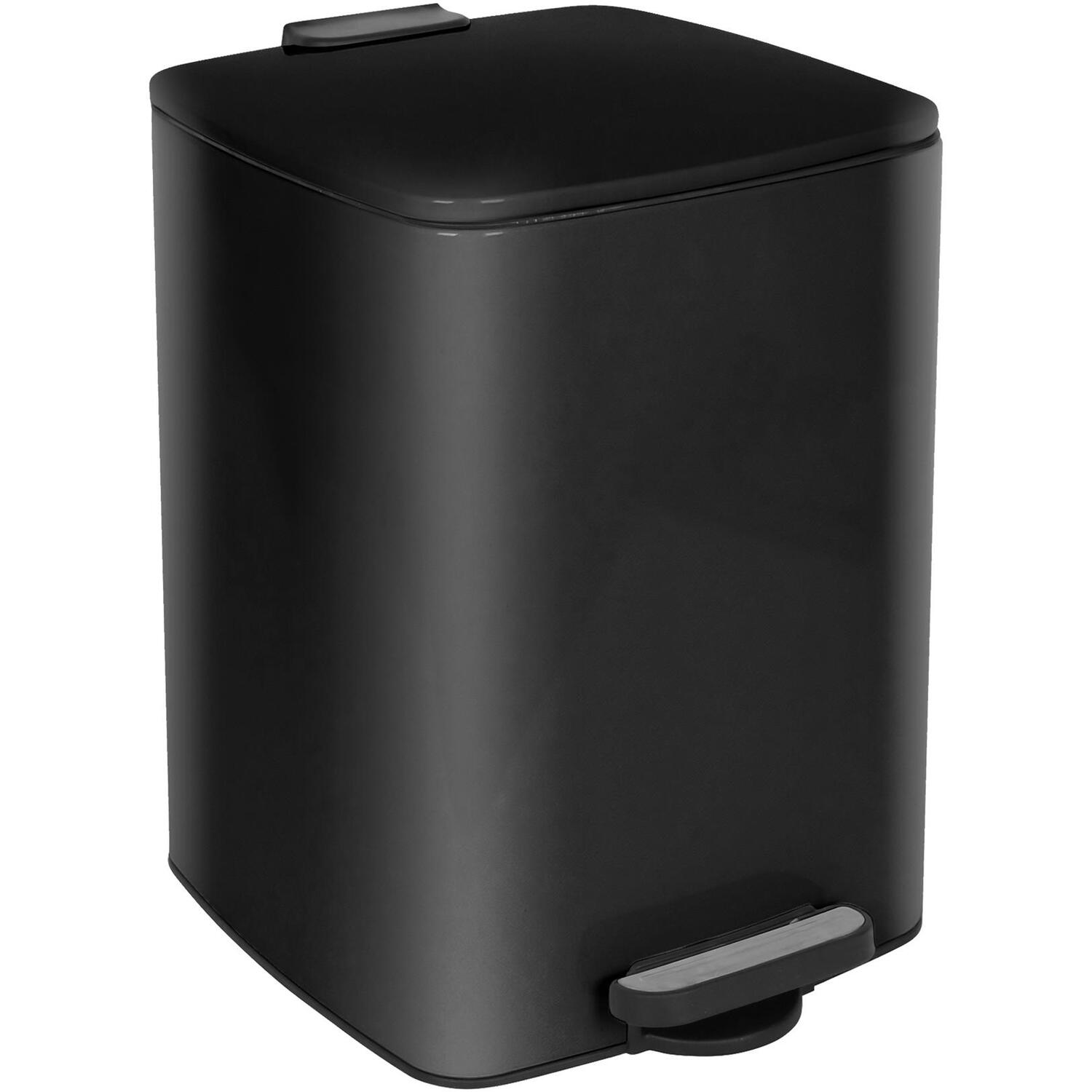 Harbour Housewares Square Stainless Steel Kitchen Pedal Bin - Image 4