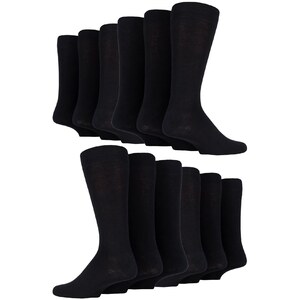 12 Pair Mens Colourful Cotton Striped Patterned Dress Socks
