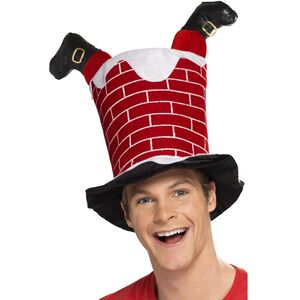 Smiffys Santa Stuck In Chimney Christmas Costume Hat