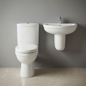 Balterley Churnet Bathroom Suite Close-Coupled Toilet w- Dual-Flush - BCVT010