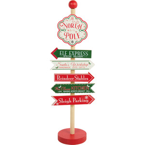 Wooden North Pole Stand