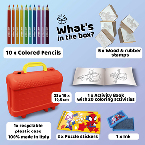 Spidey & Friends Travel Set by Multiprint  Kids Activity & Craft Set