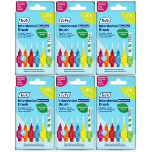 Tepe Interdental Brush Mixed Pack Size 0-5 - Pack of 6
