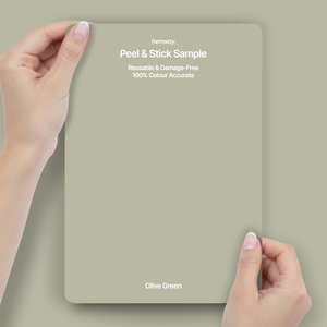 Hemway Interior Paint Sample, Olive Green, Peel & Stick Swatch