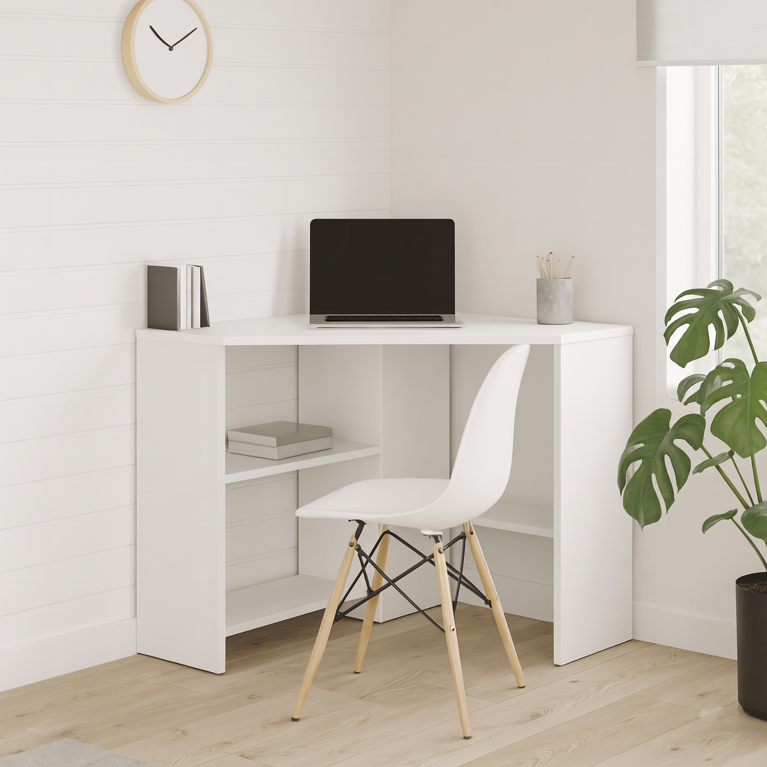 Decorotika Alison Corner Computer Desk - White