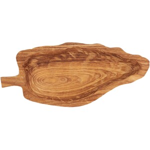 Wooden Leaf-Shaped Tray