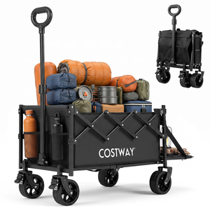63-92L Outdoor Versatile Foldable Transport Trolley
