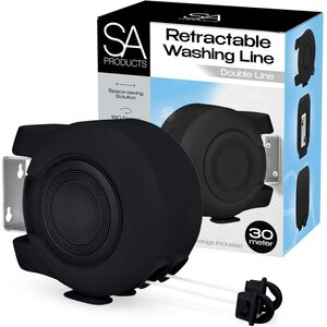 SA Products 30m Wall Mounted Retractable Washing Line