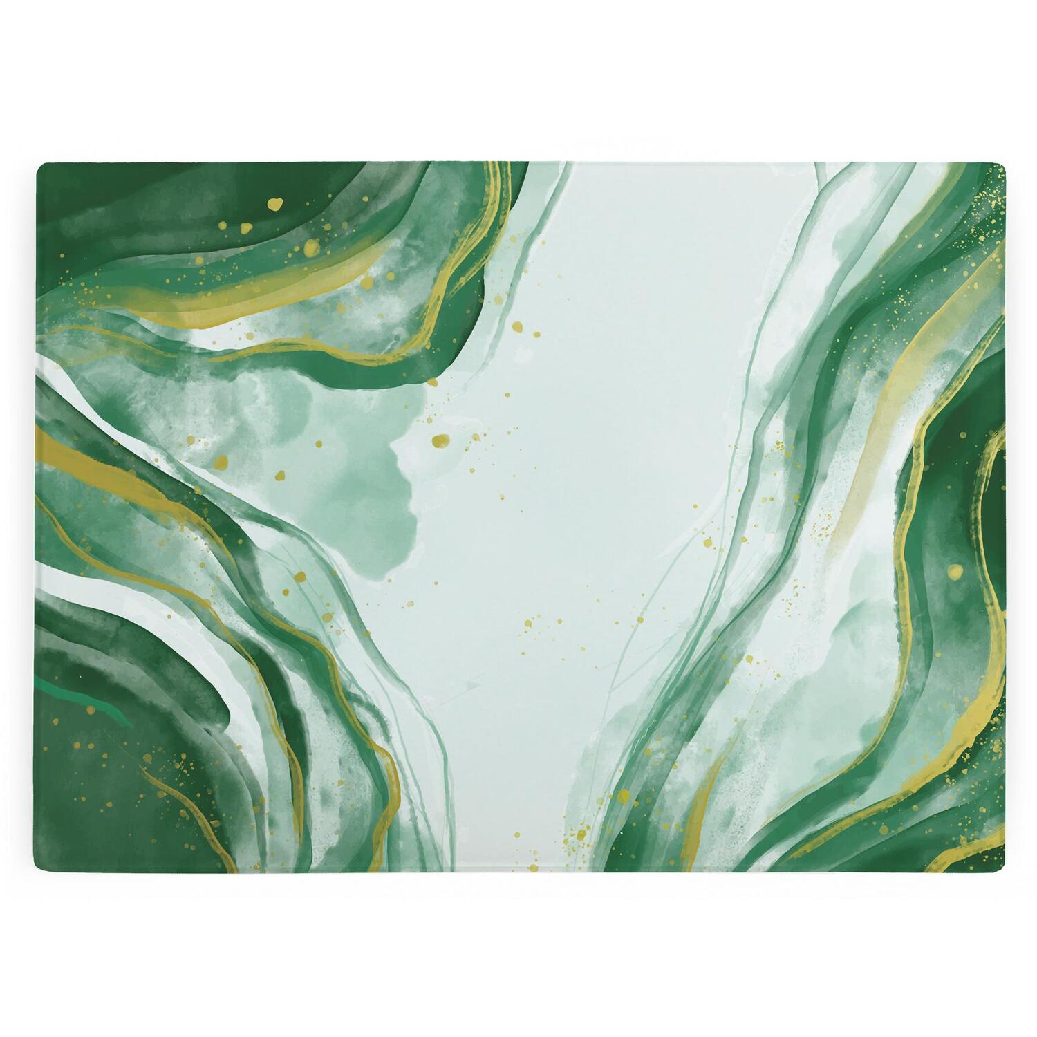 Image of Green Marble Glass Worktop Saver -&hellip;