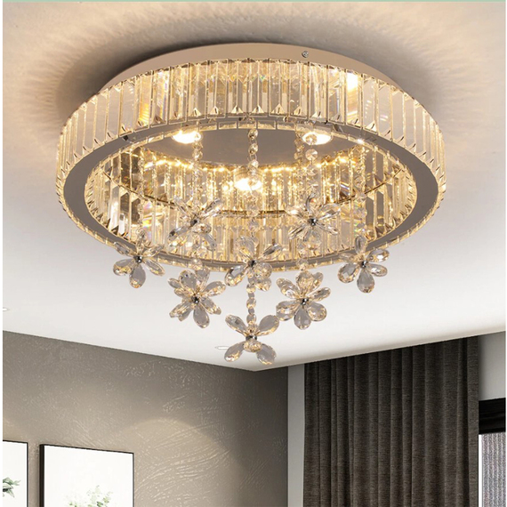 Chandelier Modern Silver