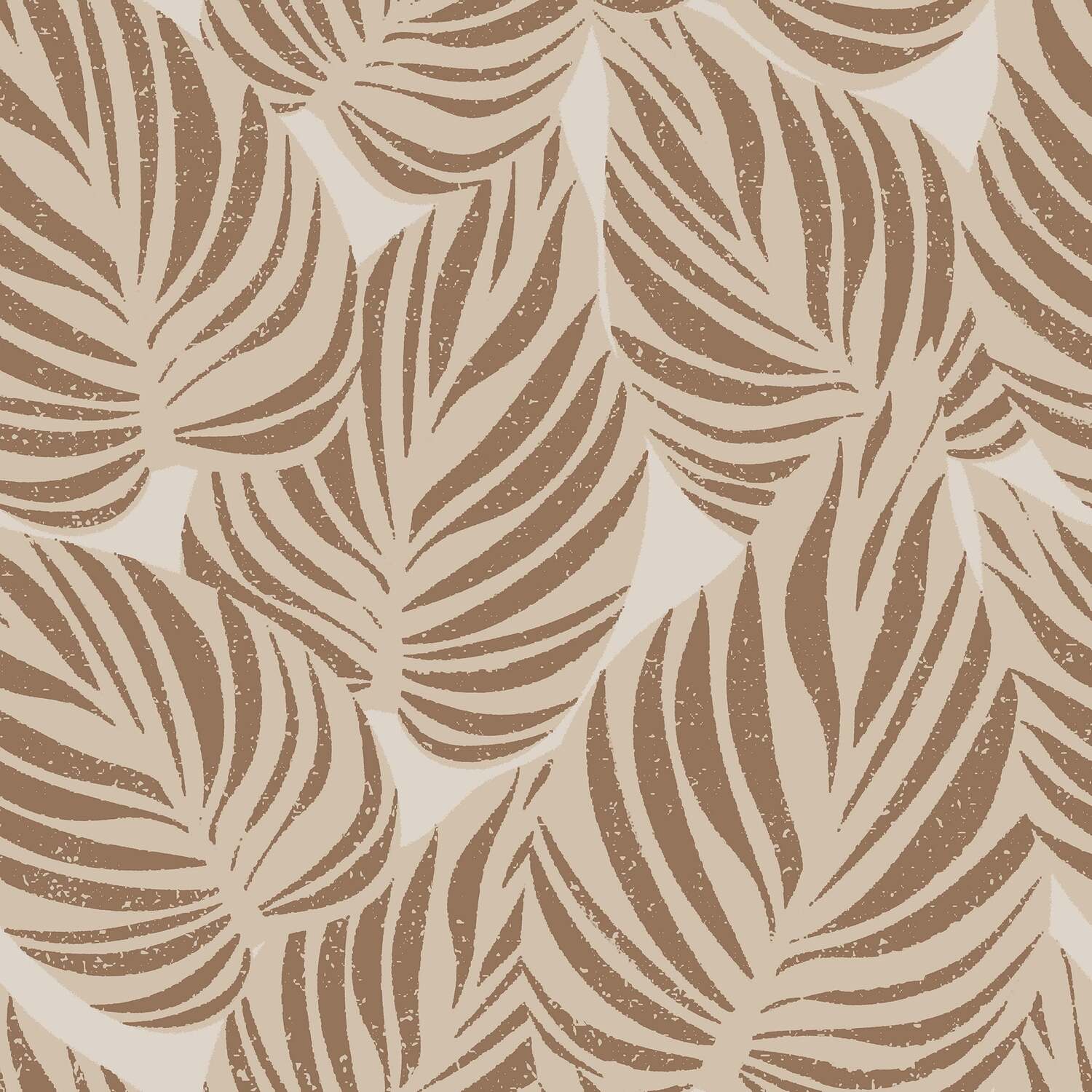I Love Wallpaper Sample Of Broad Leaf Wallpaper In Mocha - Brown
