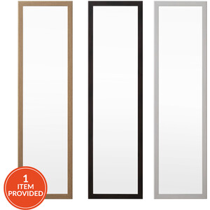 Stepped Edge Over The Door Mirror