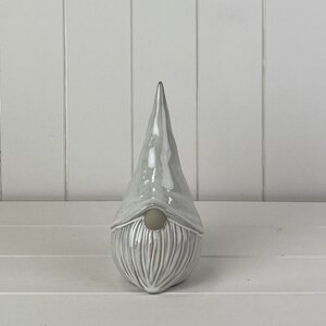 Playful Textured Glazed Ceramic Gonk Ornament