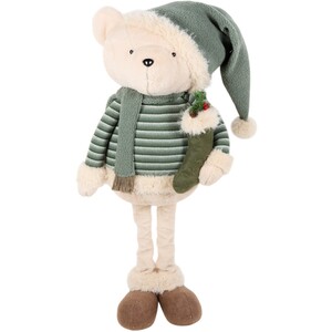 Cosy Winter Extendable Bear Decoration