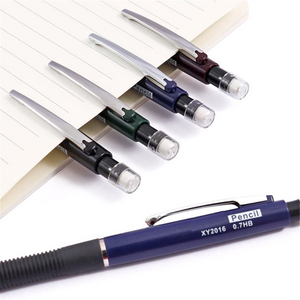 Pack of 4 0.7mm Pen Style Mechanical Pencils With Eraser