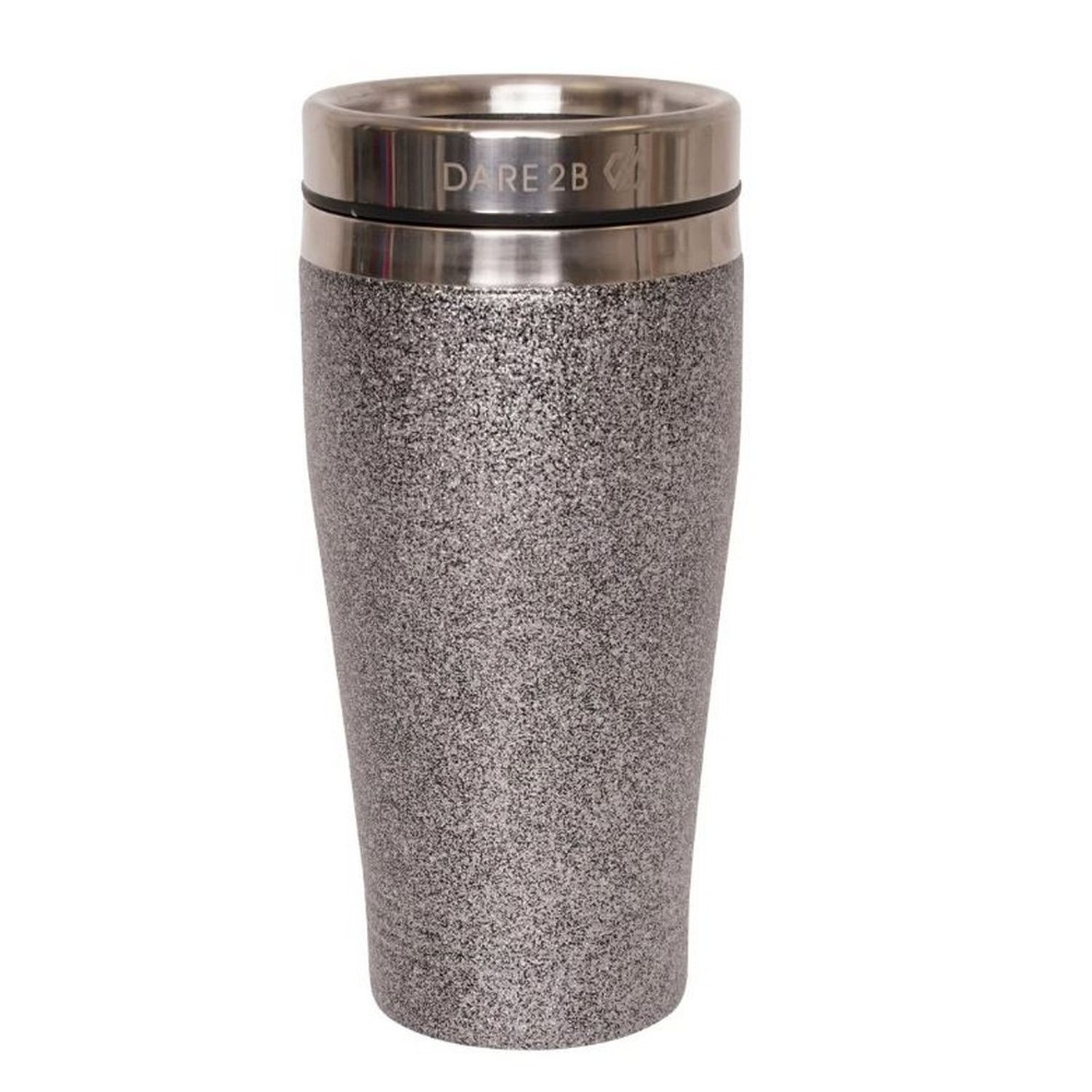 Dare 2B Glitter Metal Insulated Travel Mug - Black