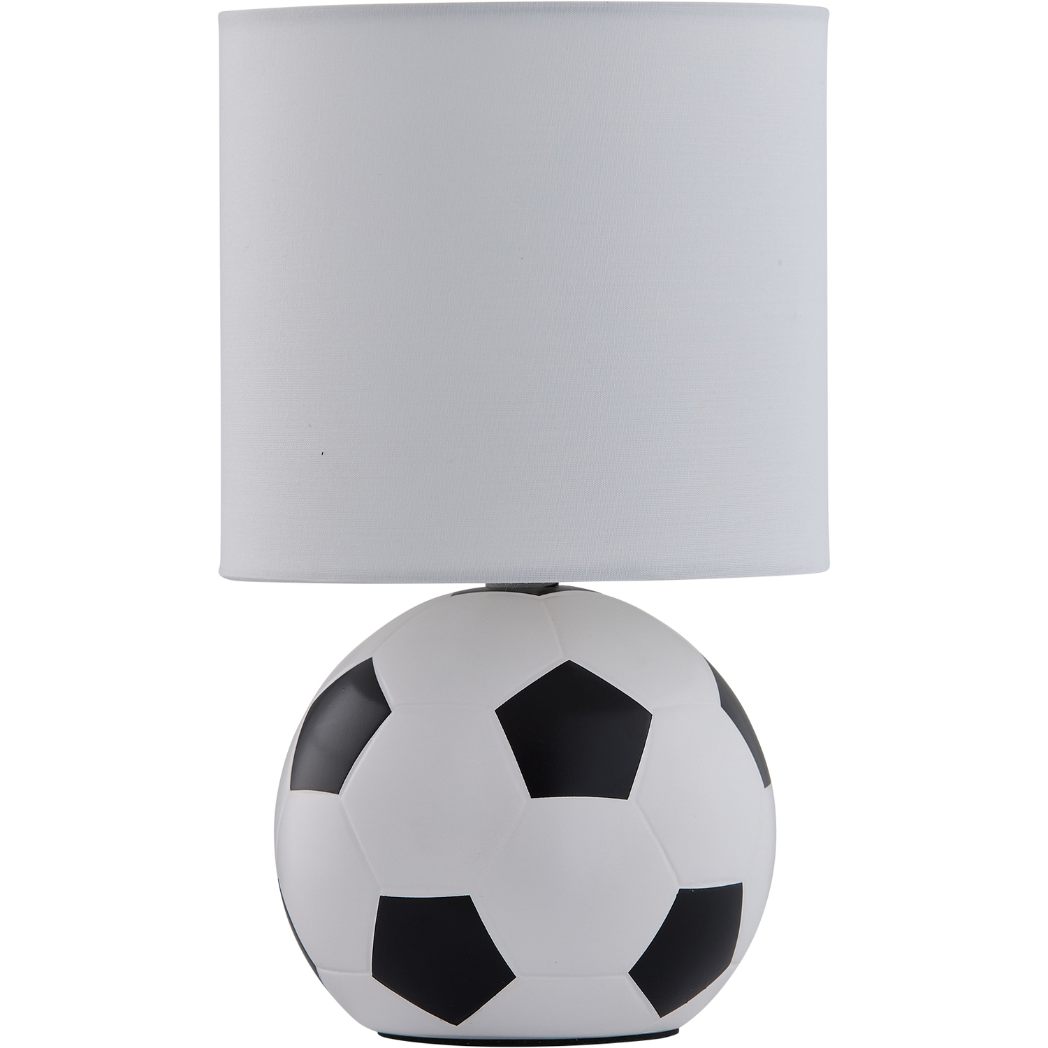 firstchoicelighting Footie - Black and White Football Bedside Lamp - Image 2