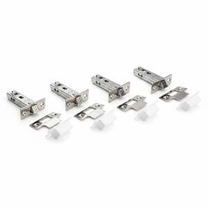 Mortice Tubular Door Latch - 73mm, Polished Chrome, Pack of 2