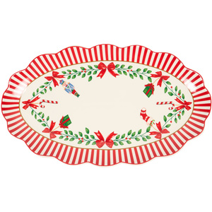 Christmas Print Serving Platter