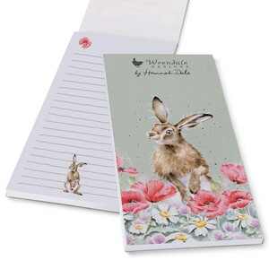 Hare and Poppy Design Shopping List Pad