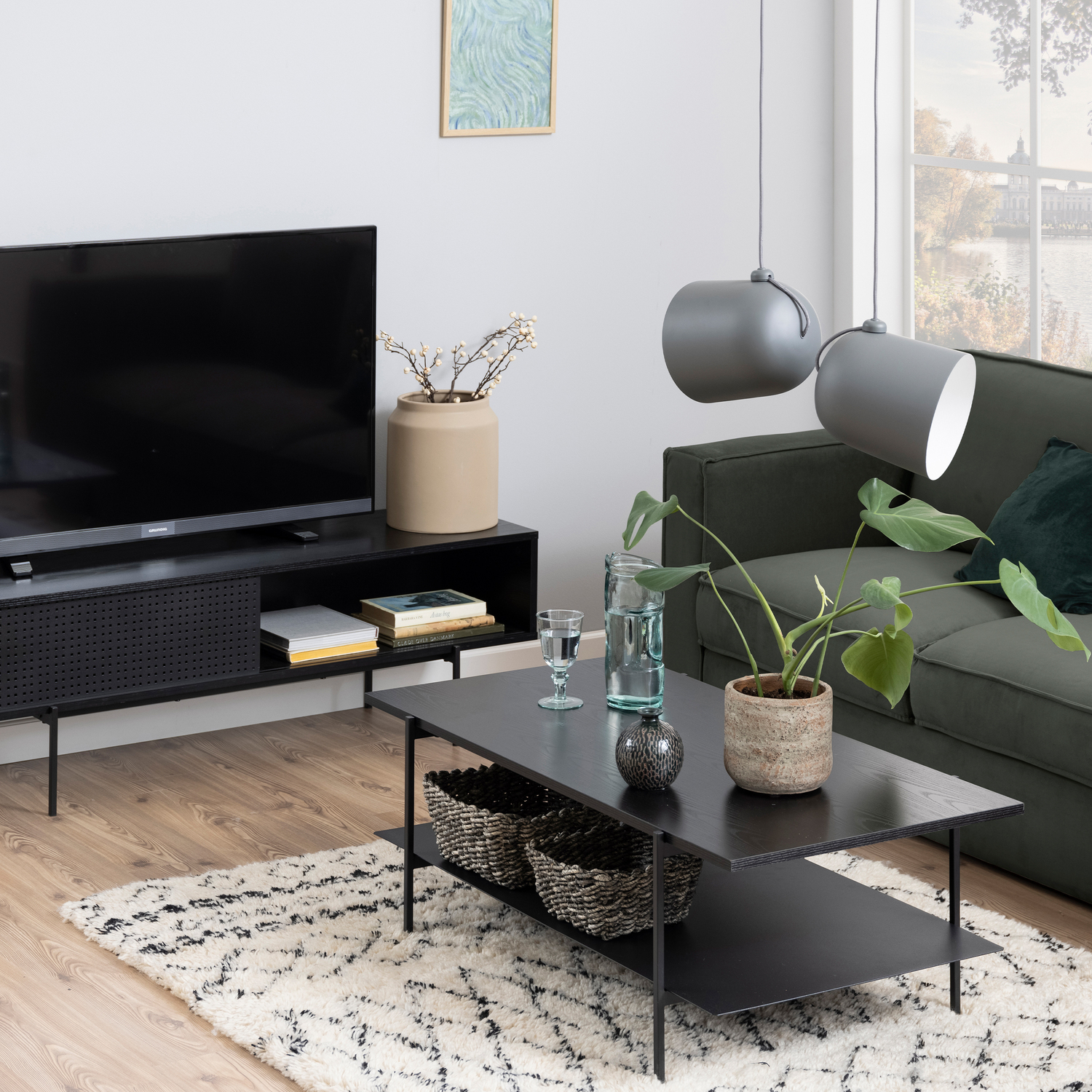 Furniture To Go Angus Coffee Table In Black - Black
