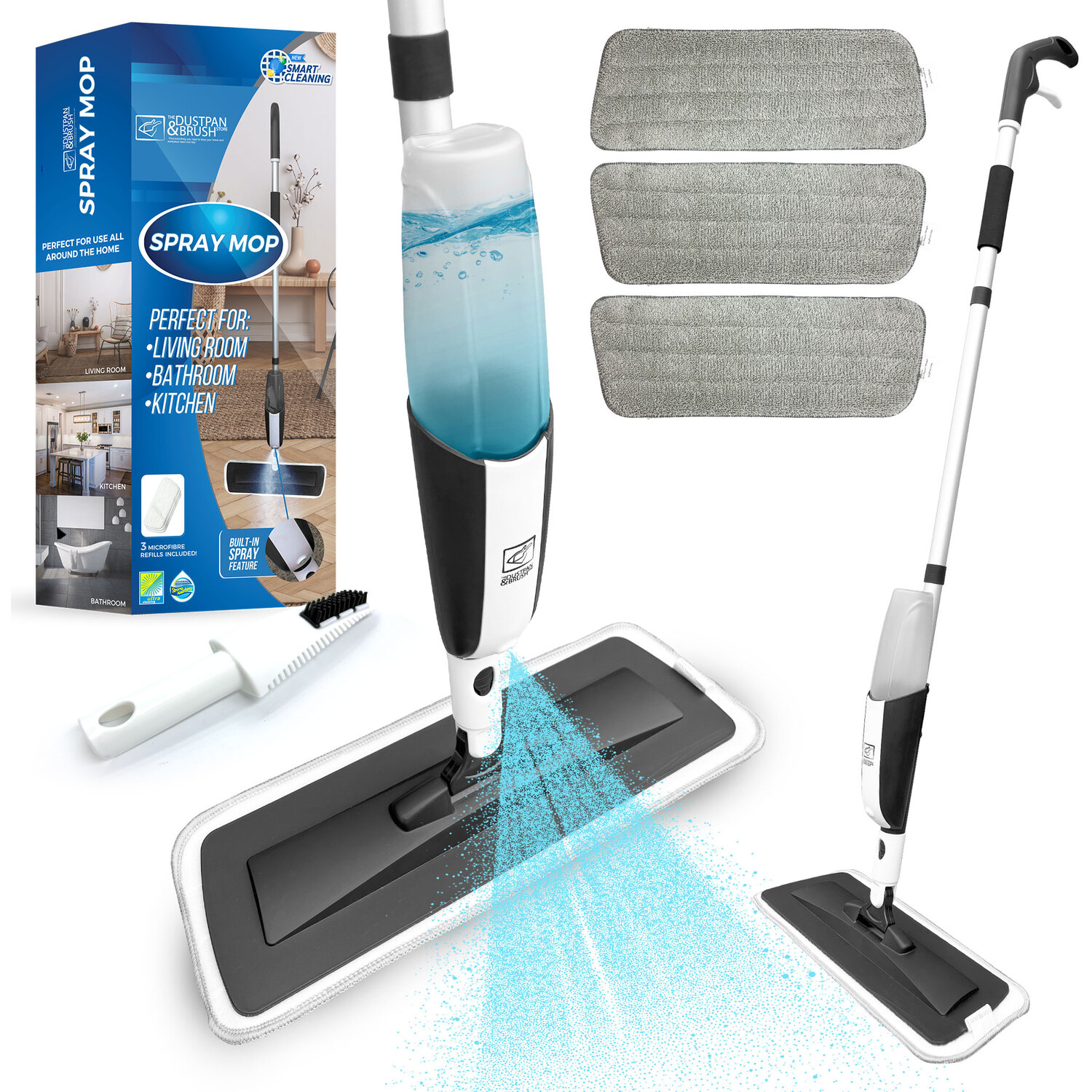Image of Spray Mop with Washable Pads Floor&hellip;